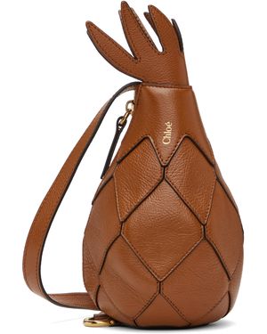 Chloé ブラウン Pineapple ショルダーバッグ