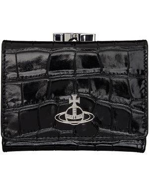 Vivienne Westwood Black Small Frame Wallet