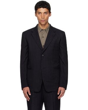 Yohji Yamamoto Suit Ry Heather St Cdh 2Bs Blazer - Black