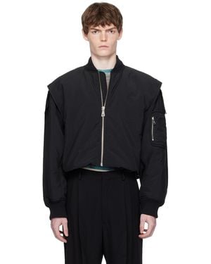 Jean Paul Gaultier 'The Hooded' Bomber Jacket - Blue