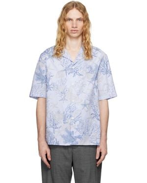 Versace Barocco Sea Striped Shirt - White