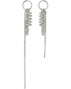 Justine Clenquet Chloe Crystal Earrings - Black
