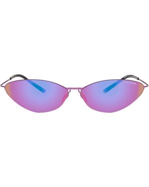 Balenciaga パープル Malibu サングラス - ブラック