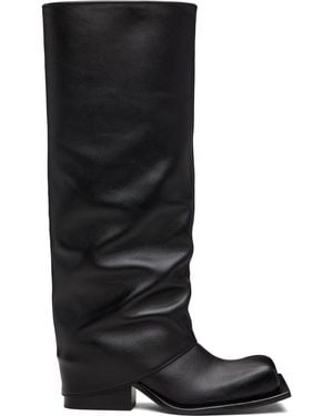 FIDAN NOVRUZOVA Havva Chunky Heel Tall Boots - Black