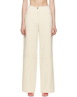 Paris Georgia Basics Ssense Exclusive Off- Rodeo Trousers - Natural