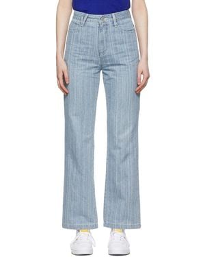 SJYP Stripe Jeans - Blue