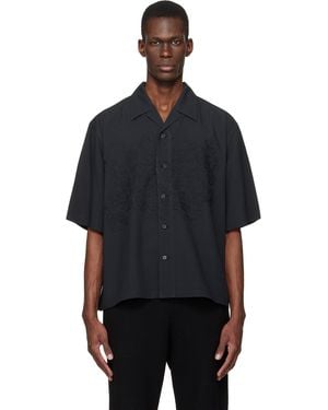 Homme Plissé Issey Miyake Embroidery Press Shirt - Black