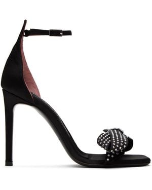 Les Petits Joueurs Norma 100 Heeled Sandals - Black