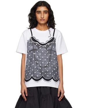 Marc Jacobs Trompe L'Oeil Cami T-Shirt - Grey