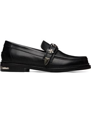 Toga Virilis Ssense Exclusive Saffiano Classic Loafers - Black