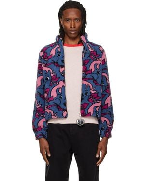 Chopova Lowena Cheeky Girl Fitted Fleece Jacket - Blue