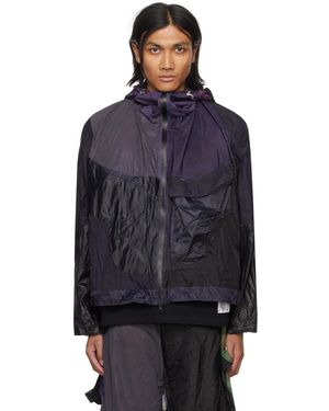 YAKU Blouson M Mauve Et Noir - Bleu