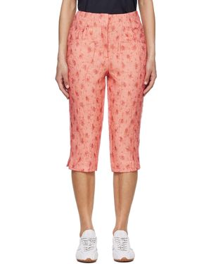 Ganni Shibori Organza Capri Trousers - Multicolour