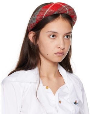 【Vivienne Westwood】ボタニカル柄 レザーワッペン ヘアバンド レディース Vivienne Westwood ヘッドバンド、ヘアクリップ