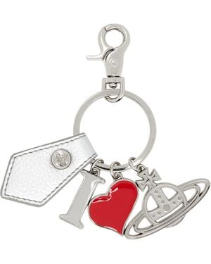 Vivienne Westwood 'I Love Orb' Keychain - White