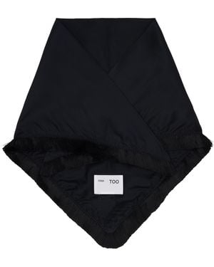 Toga Fringe Scarf - Black