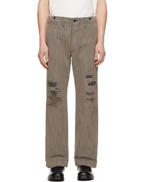 RRL Samson Flat Front Jeans - Multicolour