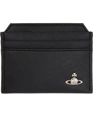Vivienne Westwood Slim Orb Card Holder - Black