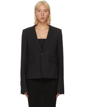 Rick Owens Wool Soft Blazer - Black