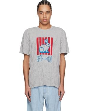 Bottega Veneta Crushed Cotton Printed Jersey T-Shirt - Red