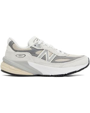 New Balance グレー&ホワイト Made In Usa 990v6 スニーカー - ブラック