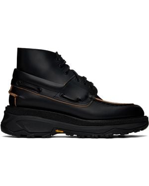Sacai ブラック デッキブーツ