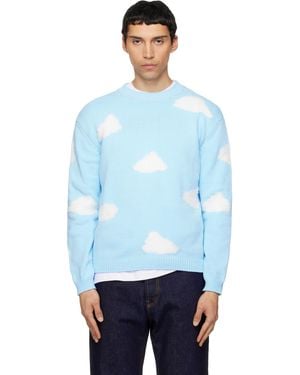 Moschino Archive Cloud Organic Cotton Blend Jumper - Blue