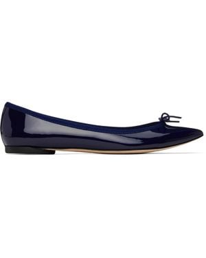 Repetto ネイビー Brigitte ポインテッドトゥ バレエシューズ - ブラック
