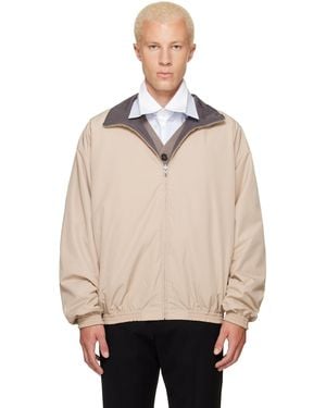 Acne Studios Blouson Réversible À Logo - Neutre