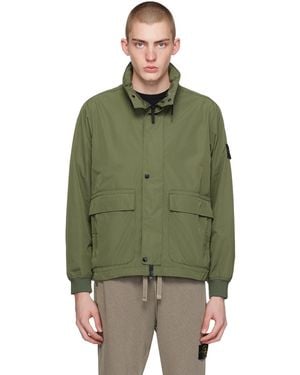 Stone Island グリーン スタンドカラー ジャケット