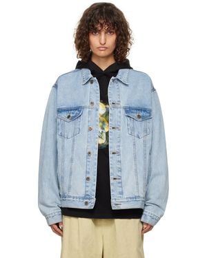 we11done Monster Pony Denim Jacket - Blue