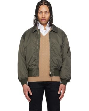 Tom Ford Satin Nylon Flight Bomber Jacket - Black