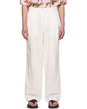 Lu'u Dan Off- 80'S Trousers - White