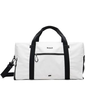 BOSS Reflective-Zips Duffle Bag - Black