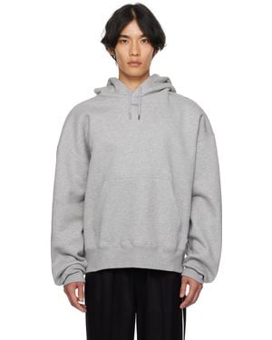 Mugler Logo Hoodie - Grey