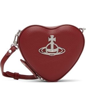 Vivienne Westwood レッド ミニ Heart クロスボディバッグ
