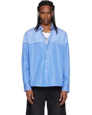 Vetements Merged Cut Shirt - Blue