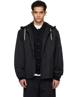 Nanamica Ooal Nylon Twill Hooded Jacket - Black