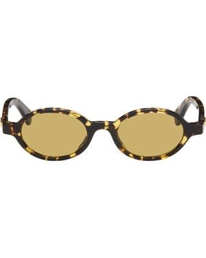 Bottega Veneta Classic Oval Sunglasses - Brown