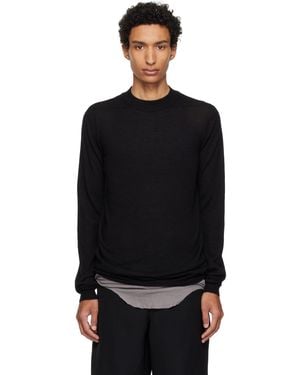 Rick Owens Tower Level Lupetto Jumper - Black
