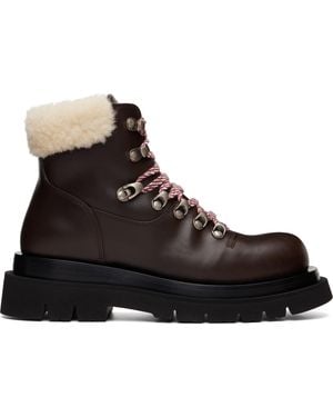 Bottega Veneta Lug Hiking Ankle Boots - Black