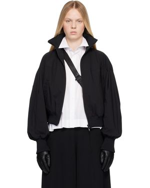 Yohji Yamamoto Weather Cloth Panelled Blouson Jacket - Black