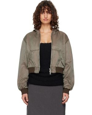Our Legacy Khaki Coastal Bomber Jacket - Black