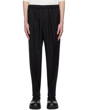 Jil Sander テーパードパンツ - ブラック