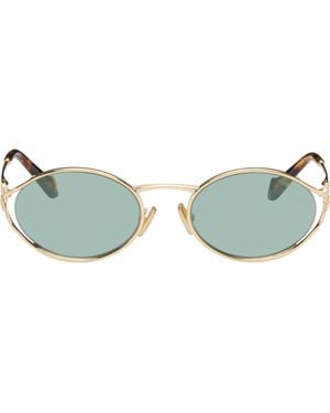 Miu Miu 'Miu Miu Logo' Sunglasses - Green