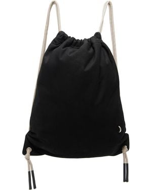 Rick Owens Tower Drawstring Backpack - Black