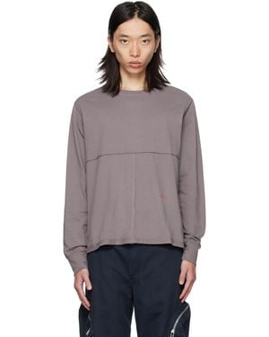Eckhaus Latta Lapped Long Sleeve T-shirt - Purple