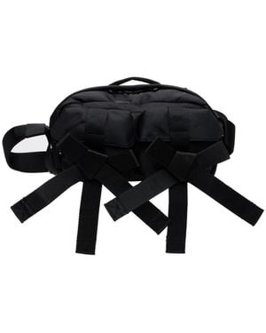 Simone Rocha Beaded Classic Bow Crossbody Bag - Black