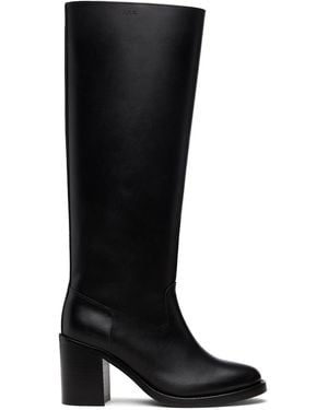 A.P.C. Bottes Hautes 'Les Bottes' Noires