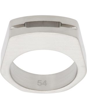 Rick Owens Bague À Découpes - Métallisé